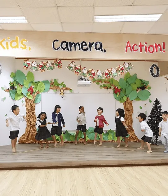 Children performing in a speech and drama class