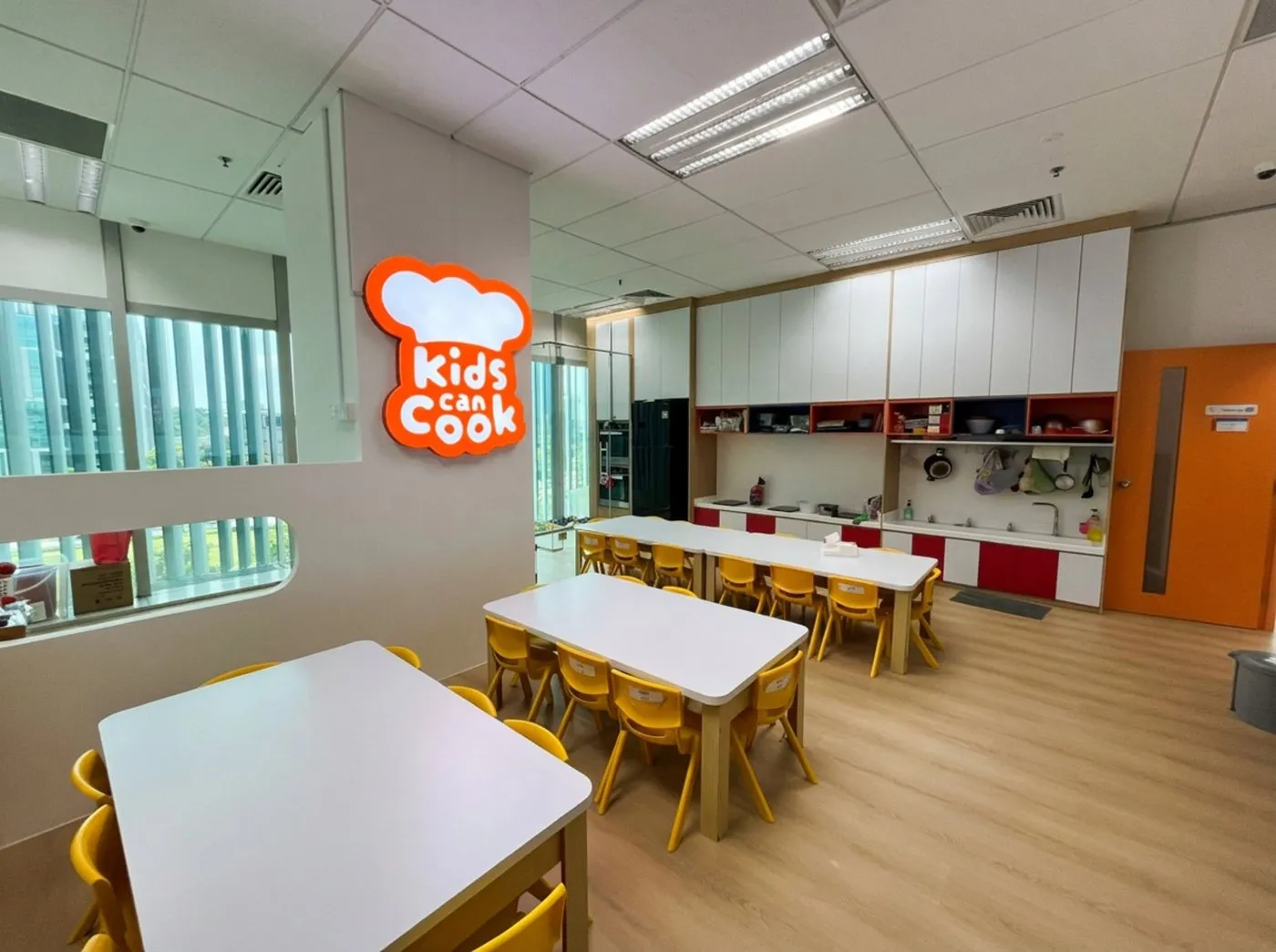 The Kids Can Cook child-sized kitchen at Posso Jurong East